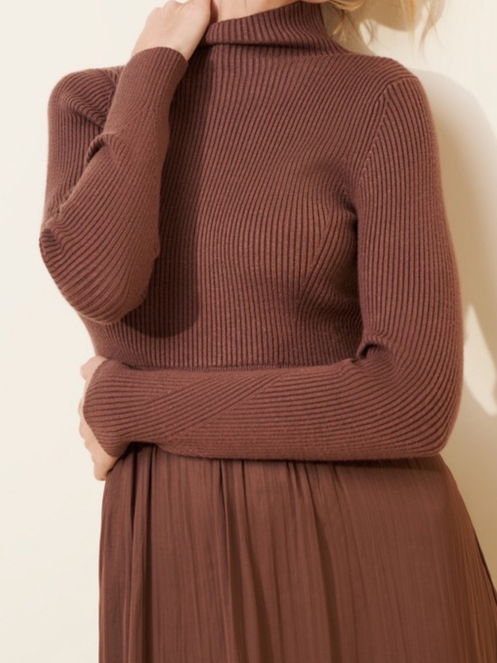 Anthropologie Thea Long-Sleeve Twofer Maxi Dress - Picture 8 of 9